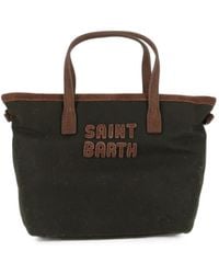 MC2 Saint Barth - Mini City Tote Bag Mit Logo-Patch - Lyst