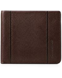 Piquadro - Debossed-Logo Bi-Fold Wallet - Lyst