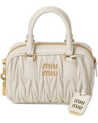 Miu Miu - Arcadie Matelassé Nappa Leather Bag - Lyst