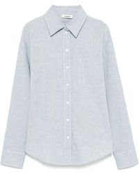 Sandro - Blouse Met Gestrikte Achterkant - Lyst