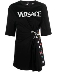 Versace - X Dua Lipa Butterfly-print Safety-pin T-shirt - Lyst