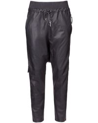 élégants et chinos Pantalons casual Trousers with logo Giuseppe Zanotti pour homme en coloris Noir Homme Vêtements Pantalons décontractés 