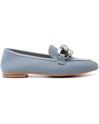 Casadei - Antilope Leather Loafers - Lyst