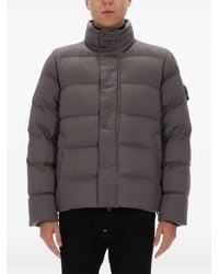 Stone Island - Down Jacket With Anti-Drop And Ribbed Internal Cuffs - Lyst