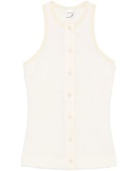 Nanushka - Ribbed Button-Placket Top - Lyst