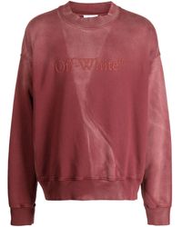 Off-White c/o Virgil Abloh - Katoenen Sweater Met Logo-reliëf - Lyst