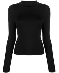 Courreges - モックネック ロングスリーブトップ - Lyst