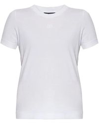 Dolce & Gabbana - Jersey T-Shirt With Dg-Embroidery - Lyst