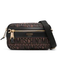Moschino - Logo-jacquard Canvas Belt Bag - Lyst