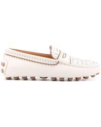 Tod's - Gommino Macro Studded Loafers - Lyst