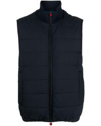 Kiton - High-neck Zip-up Quilted Gilet - Lyst
