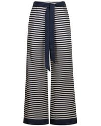 Max Mara - Nine Striped Trousers - Lyst