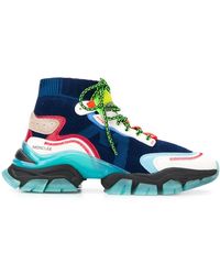 Moncler Leave No Trace High Sneakers - Blue