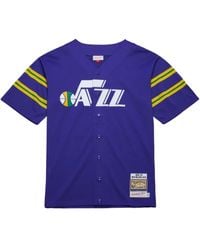 Mitchell & Ness - 1974 New Orleans Jazz Full-Snap Shooting Overhemd - Lyst