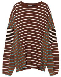 Bimba Y Lola - Multi-Striped Oversize T-Shirt - Lyst