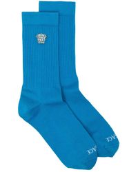 Versace - Medusa-Embroidered Socks - Lyst