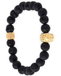 Northskull Kralen Schedel Armband - Zwart