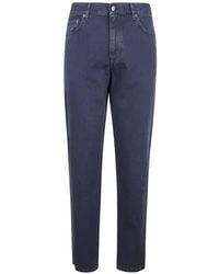ZEGNA - Logo Patch Jeans - Lyst