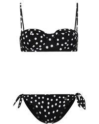 Dolce & Gabbana - Polka-dot Triangle Bikini Set - Lyst