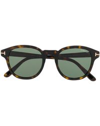 Tom Ford Occhiali da sole tondi - Marrone