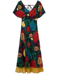 La DoubleJ - Floral A-Line Dress - Lyst