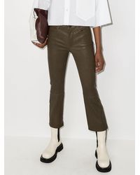 FRAME Le Crop Bootcut-Jeans - Grün