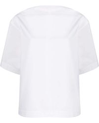 Totême - T-Shirt mit U-Boot-Ausschnitt - Lyst