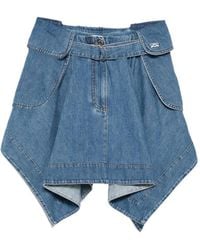 Loewe - Denim Cargo Skirt - Lyst