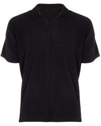 Homme Plissé Issey Miyake - Pleated Polo Shirt - Lyst