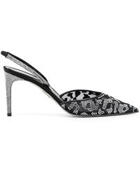Rene Caovilla - Escarpins À Ornements De Cristaux Allura 80 Mm - Lyst