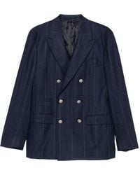 Eleventy - Blazer Doppiopetto Gessato - Lyst