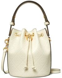 Tory Burch - Mini T Monogram Beuteltasche - Lyst