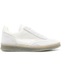 MM6 by Maison Martin Margiela - Suede-Panelling Mesh Sneakers - Lyst