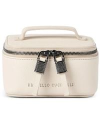Brunello Cucinelli - Boîte À Bijoux En Veau Grainé Avec Tirette À Glissière Brillante - Lyst