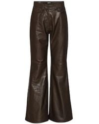 ROTATE BIRGER CHRISTENSEN - Leather Trousers - Lyst