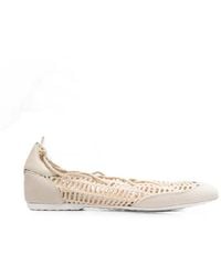 Patrizia Pepe - Dancing Skin Raffia Ballet Flats - Lyst