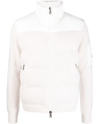 Moncler - Knitted Wool Quilted Jacket - Lyst
