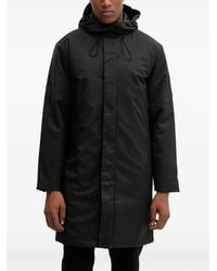 EA7 - Parka Met Capuchon En Ritssluiting - Lyst