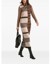 Maliparmi - Rhythm Block Intarsia-Knit Long-Sleeved Maxi Dress - Lyst