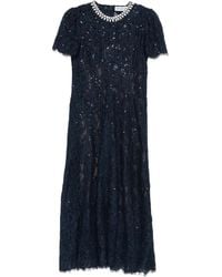 Self-Portrait - Jurk Verfraaid Met Pailletten En Kant - Lyst