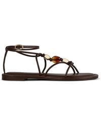 Ba&sh - Caya Bead-Embellished Strappy Sandals - Lyst