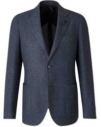 Lardini - Textured Single-Breasted Jacket - Lyst