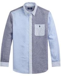 Polo Ralph Lauren - Colour-Blocked Button-Up Shirt - Lyst