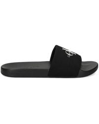 Calvin Klein - Canvas Slippers Verfraaid Met Logo - Lyst