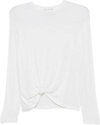Alysi - Knot-Detail Long-Sleeve T-Shirt - Lyst