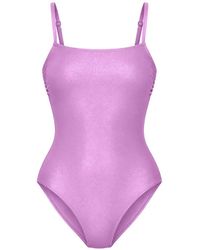 Gottex - Bow-Detail Square-Neck Swimsuit - Lyst