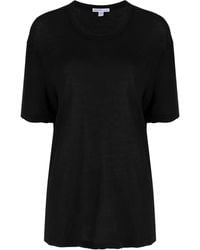 James Perse - Cotton-Crêpe T-Shirt - Lyst
