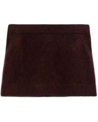 Dorothee Schumacher - Mini Brushed-Knit Skirt - Lyst
