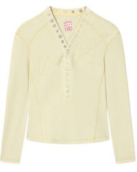 Miss Sixty - V-Neck Top - Lyst