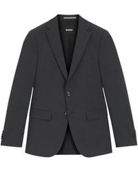 BOSS - Veste Cintrée À Effet Chiné - Lyst